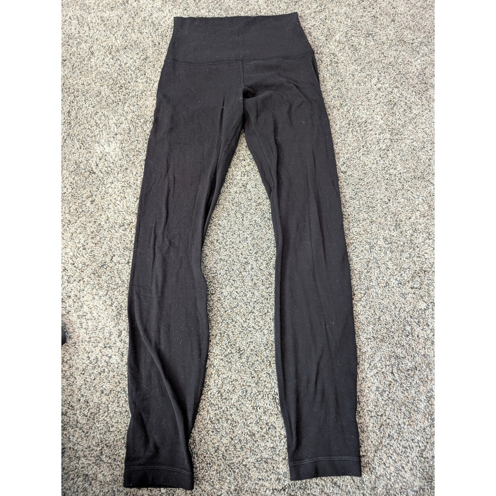 Lululemon Align High-Rise Pant 28 Black Nulu Yoga Leggings Size 2 LW5CT3S